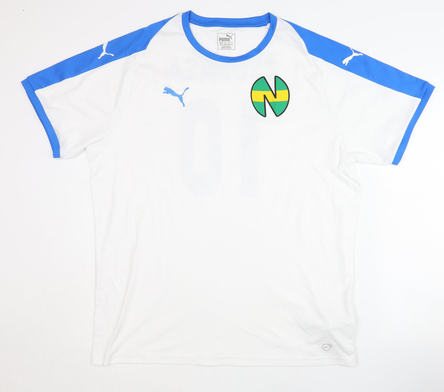 Puma XL White Tsubasa Football Shirt for Adults