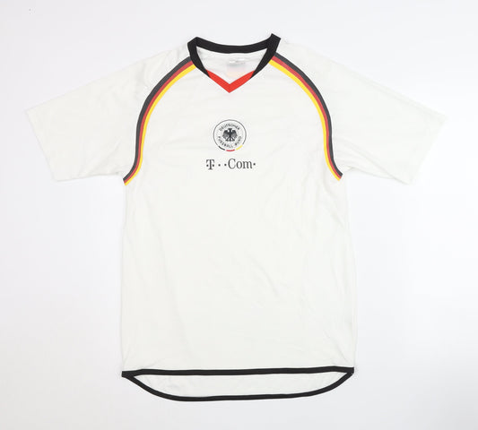 DFB Adult White Short Sleeve Home Shirt - Size S