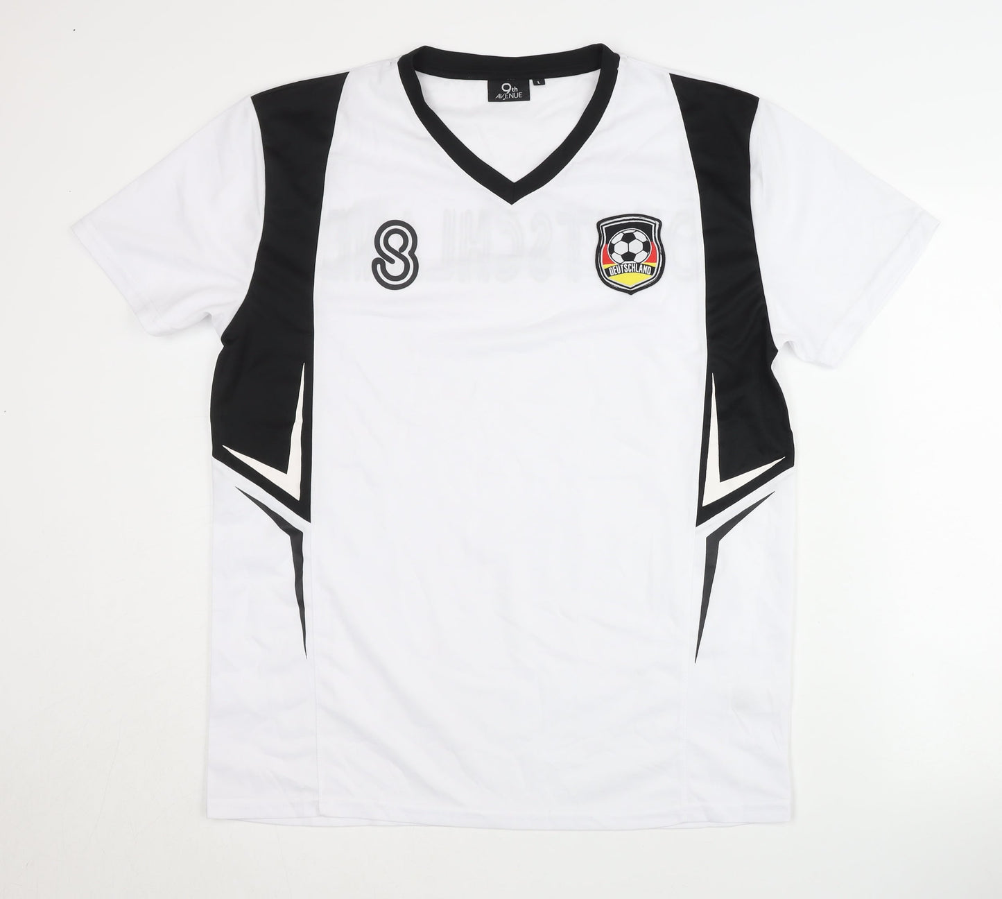 Adult White Deutschland Football Shirt L Home Kit