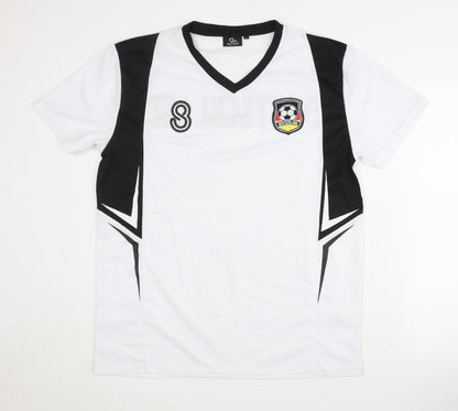 Adult White Deutschland Football Shirt L Home Kit