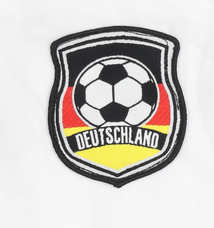 Adult White Deutschland Football Shirt L Home Kit