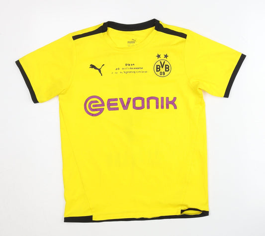 Puma Children's Yellow Haaland Dortmund Home Shirt