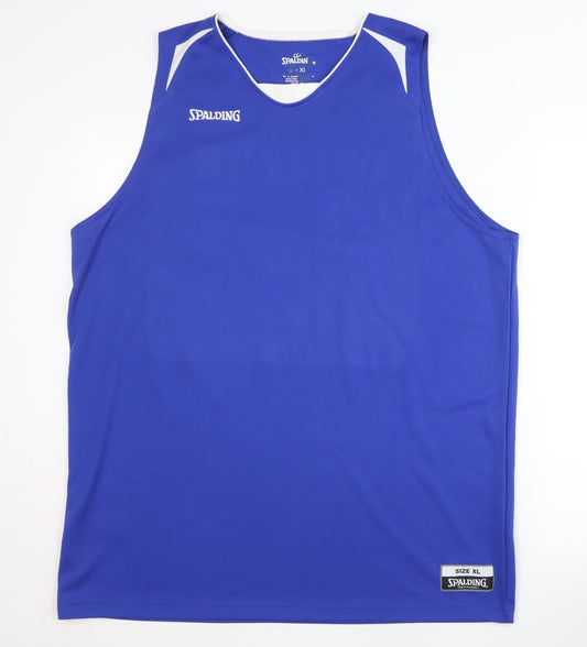 Spalding Men's Blue XL Basketball Jersey Tank