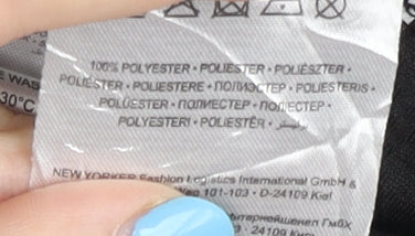 FB Sister Unisex Black Striped Jersey T-Shirt Size S