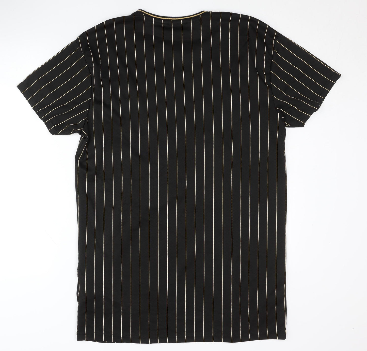 FB Sister Men's M Black Striped Jersey T-Shirt
