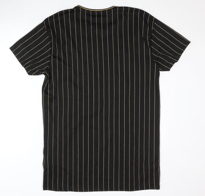 FB Sister Men's M Black Striped Jersey T-Shirt