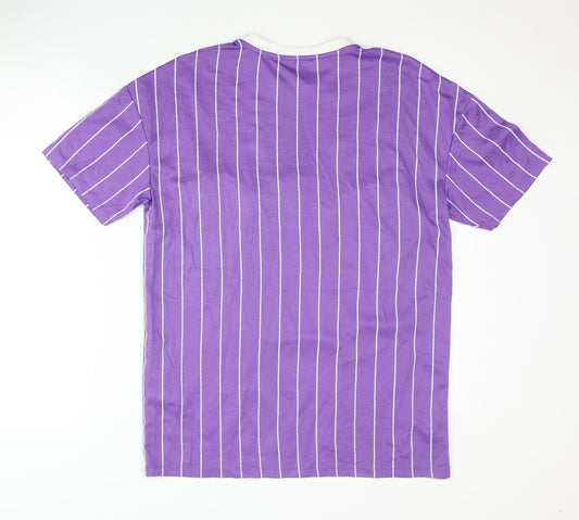 FB Sister Unisex Purple Striped T-Shirt XL