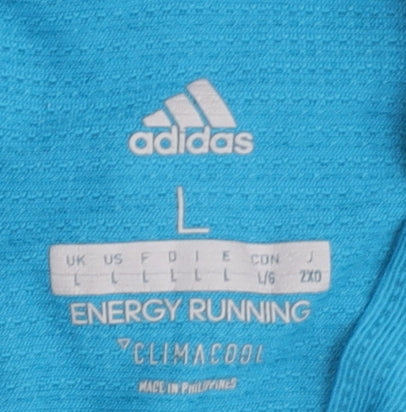 Adidas Men's Blue Running T-Shirt L Athletic