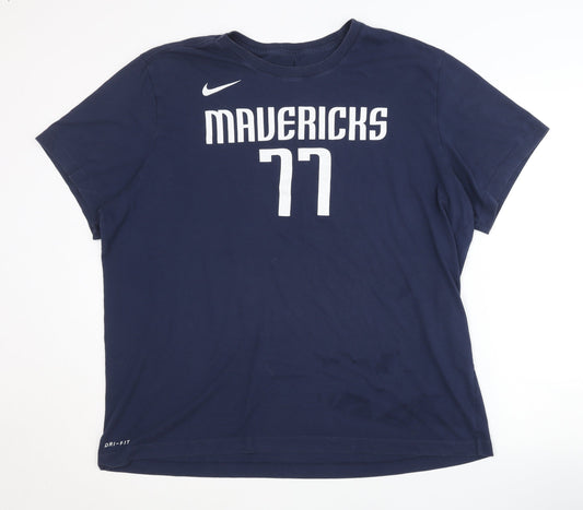 Nike Men's Blue Mavericks Basketball T-Shirt