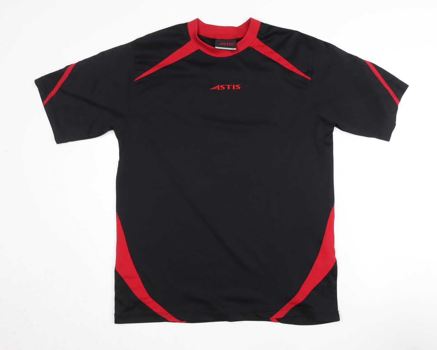 Astis Men's Black Crew Neck Jersey T-Shirt Size M
