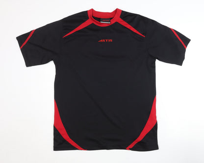 Astis Men's Black Crew Neck Jersey T-Shirt Size M