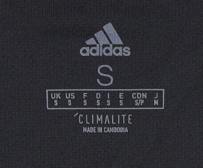 Adidas Men's Black S T-Shirt Sports Activewear