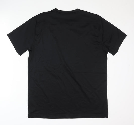 Nike Men's Black T-Shirt, Athletic Fit, M