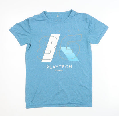 Name It Boys Blue Graphic T-Shirt, Size 10 Years, Casual