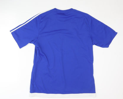 Adidas Men's Blue L T-Shirt Athletic Fit