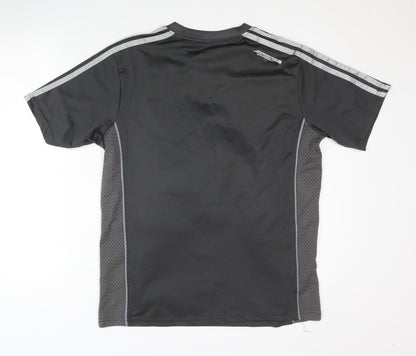 Adidas Men's Grey T-Shirt Size L Sports Activewear
