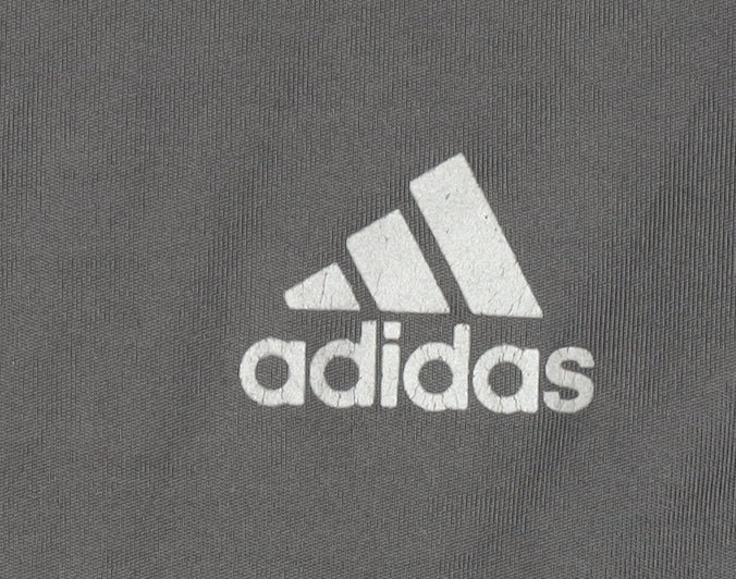 Adidas Men's Grey T-Shirt Size L Sports Activewear