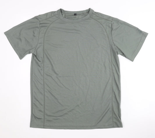 McKinley Mens Green Polyester T-Shirt, L, Activewear