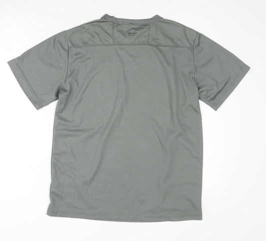 McKinley Mens Green Polyester T-Shirt, L, Activewear