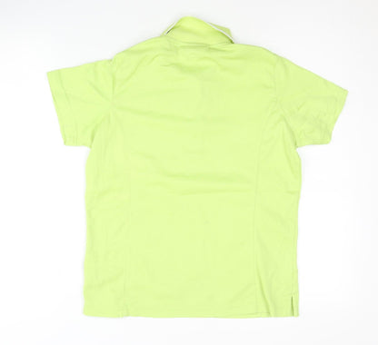 Outerwear Women Green Polo Shirt Size 8 Regular Fit