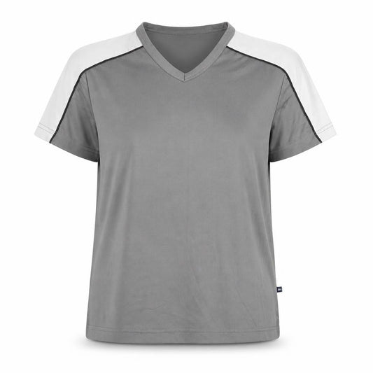 Fishbone Unisex Grey Polyester T-Shirt, Size S