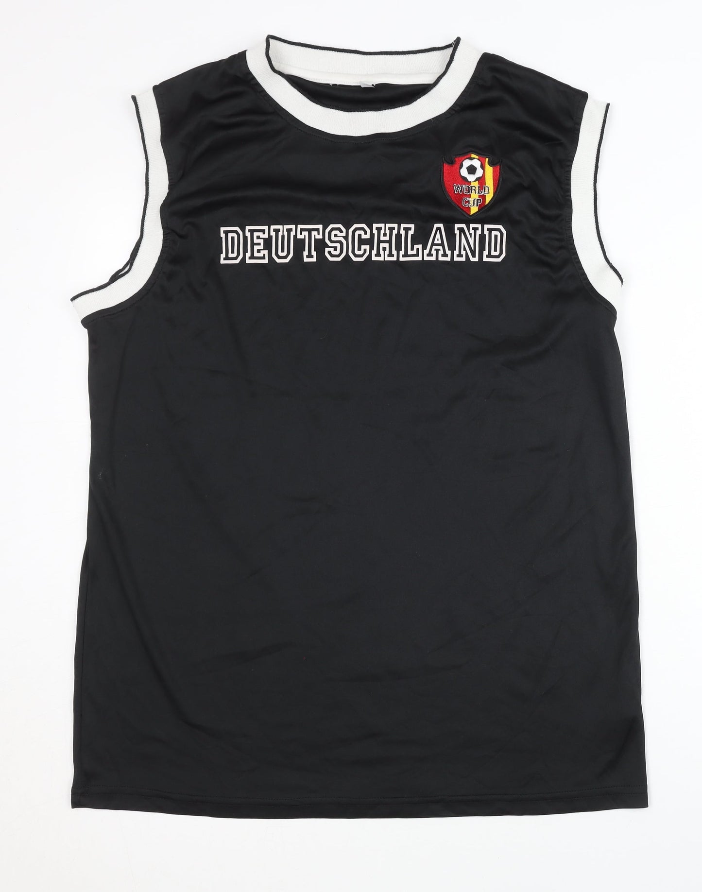 Half Moon Men's Black Football Tank Jersey L
