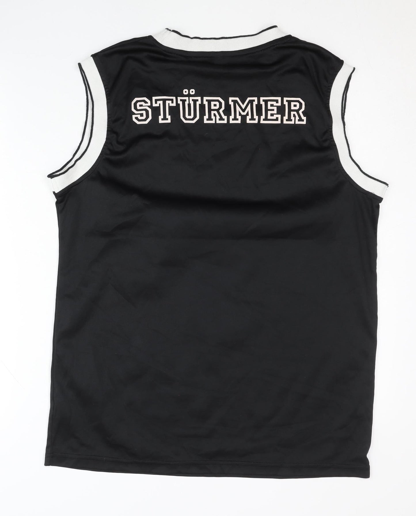 Half Moon Men's Black Football Tank Jersey L