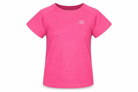 Decathlon Girls Pink T-Shirt, Size 18 Plus, Lightweight Sports Top