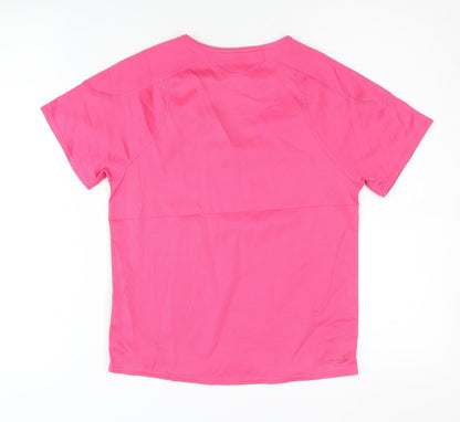Decathlon Girls Pink T-Shirt, Size 18 Plus, Lightweight Sports Top