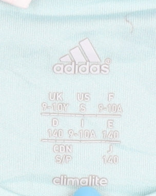 Adidas Girls Multicolour T-Shirt 9-10 Years Athletic Fit