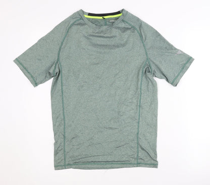 NYATHLETICS Men's Green Athletic T-Shirt, Size S