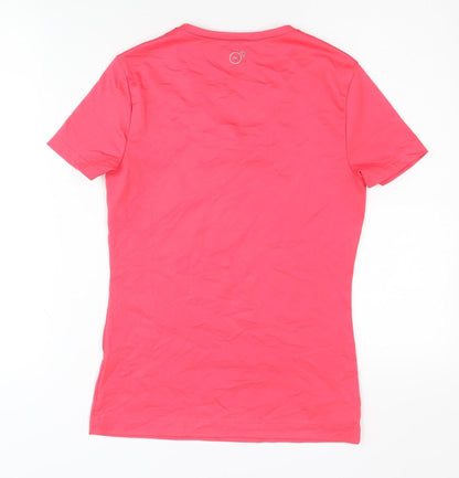 Puma Women's Red V-Neck T-Shirt, Size 10