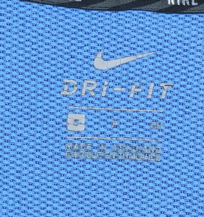 Nike Women Blue Athletic T-Shirt, Size S, Breathable