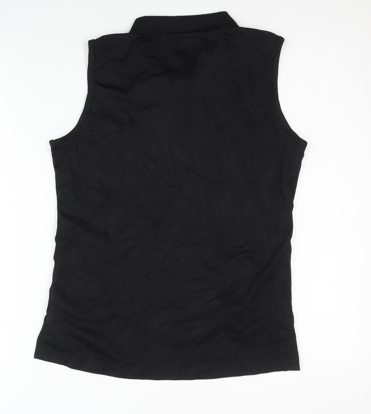 Icepeak Women's Black Sleeveless Polo Top Size 12