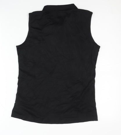 Icepeak Women's Black Sleeveless Polo Top Size 12
