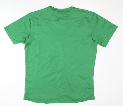 Puma Men's Green T-Shirt, Size L, Gym & Training