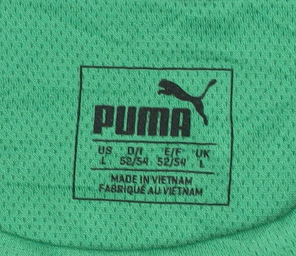 Puma Men's Green T-Shirt, Size L, Gym & Training