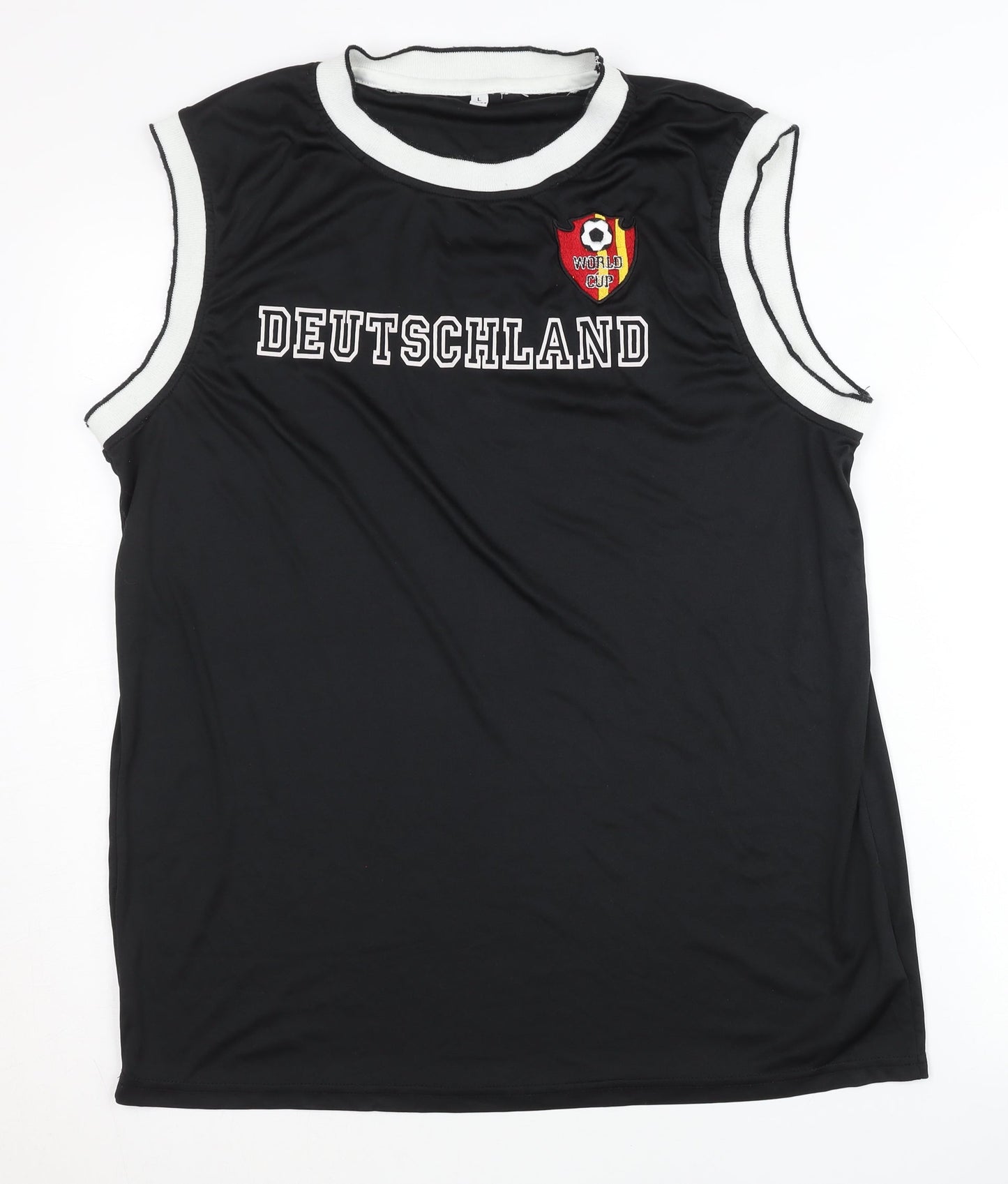 Deutschland Men's Black Sleeveless Jersey Tank Size L Sturmer