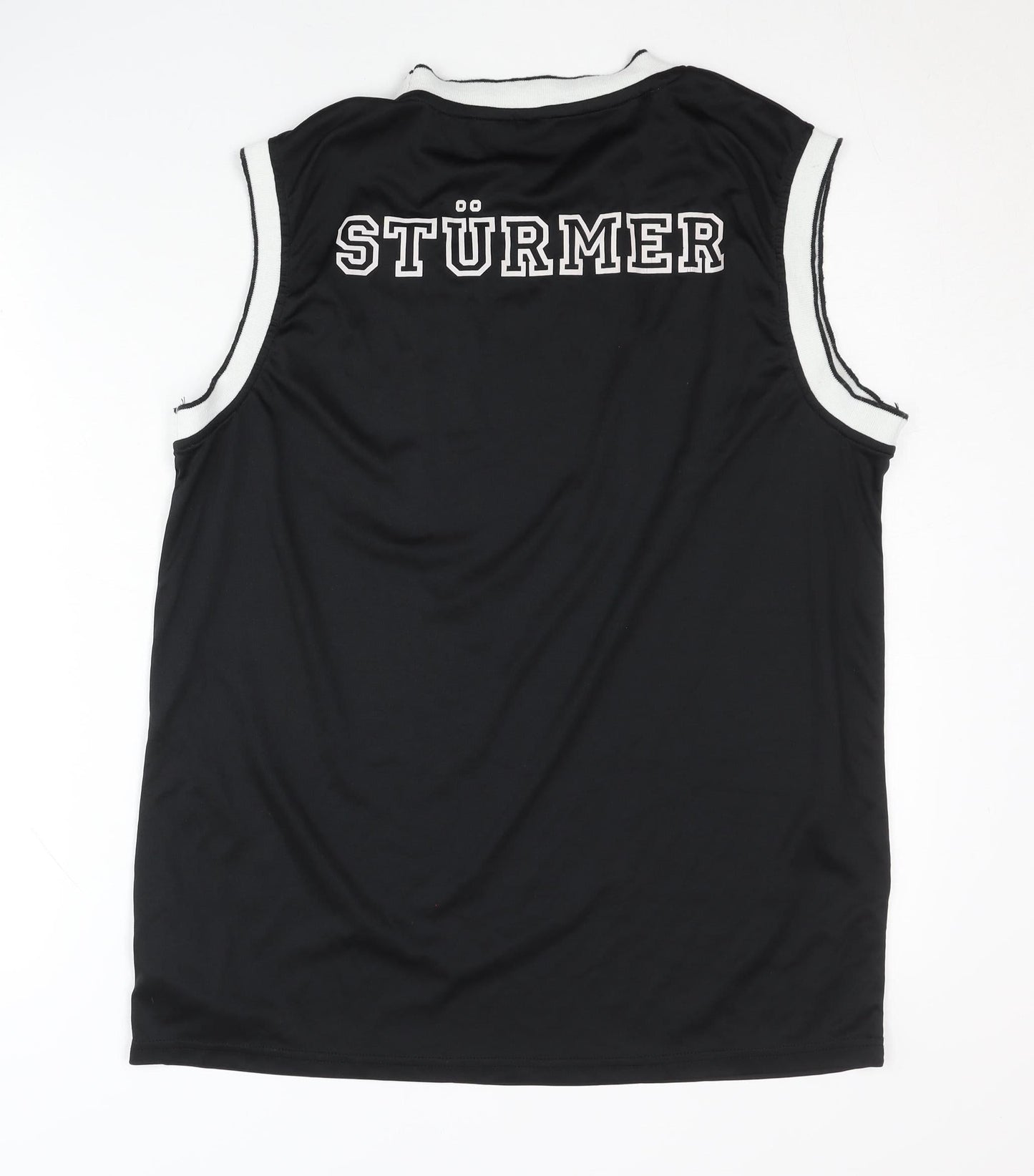 Deutschland Men's Black Sleeveless Jersey Tank Size L Sturmer
