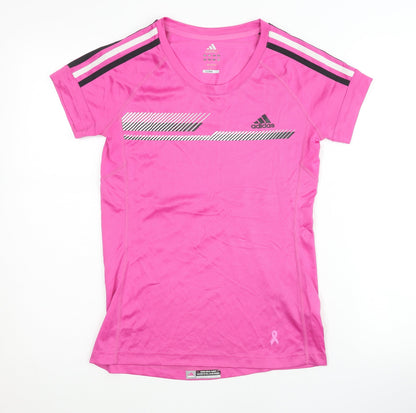 Adidas Women's Pink M T-Shirt for Running