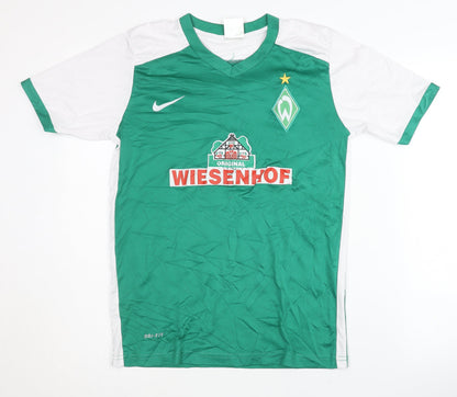 Werder Bremen Home Shirt, Green, Childrens 176, Short Sleeves