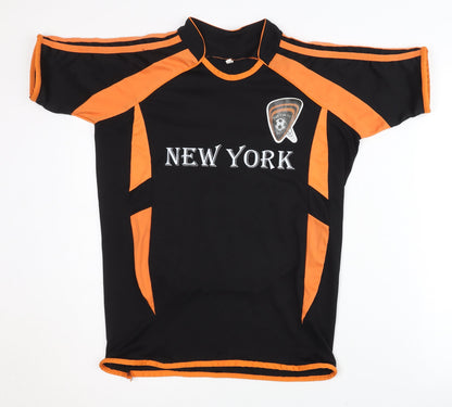 New York FC Kids Black Football Shirt Number 26, Short Sleeves