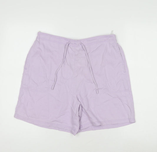 Marks and Spencer Women’s Purple Sweat Shorts Size 16