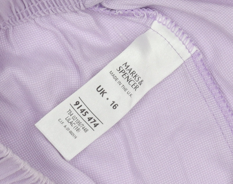 Marks and Spencer Women’s Purple Sweat Shorts Size 16
