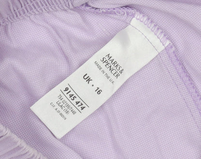 Marks and Spencer Women’s Purple Sweat Shorts Size 16