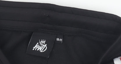 KWD Boys Black Jogger Trousers - Size 10-11 Years