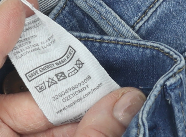 Topshop Women's Blue Skinny Jeans, Size 8, Stretch Fabric