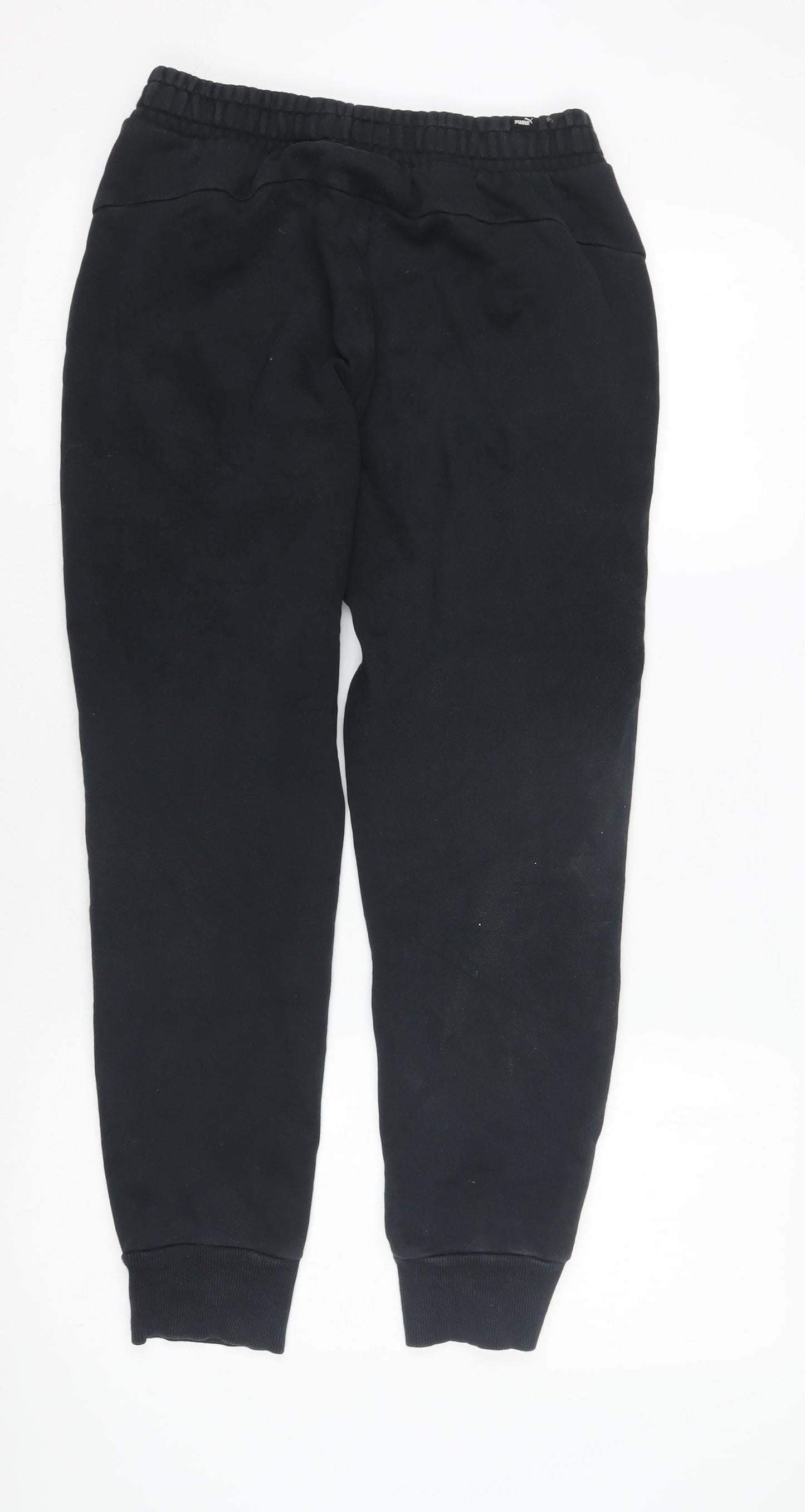 Puma Boys Black Jogger Trousers, Size 9-10 Years