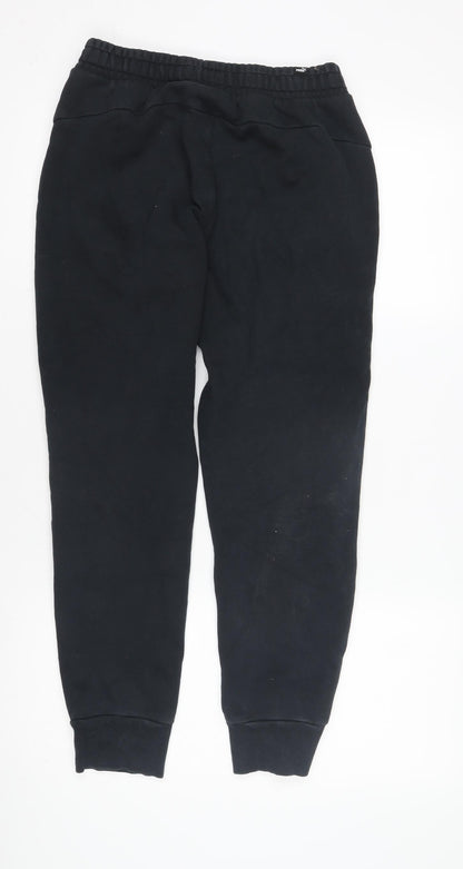 Puma Boys Black Jogger Trousers, Size 9-10 Years