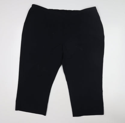 Bonmarche Women's Size 22 Black Straight Leg Trousers